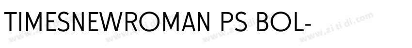 TIMESNEWROMAN PS BOL字体转换